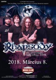 A CONCERTO Music bemutatja: RHAPSODY 20th Anniversary Farewell Tour