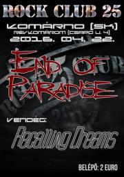 End Of Paradise, Recalling Dreams koncert 
