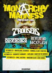 Monarchy Madness:  THE TROUSERS, REVEREND BACKFLASH (A), DEGRADACE (CZ), BABY ON THE WOODS