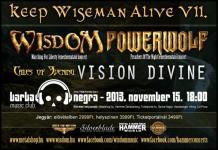 Wisdom - Sztrbandkkal mutatja be lemezt a magyar power metal csapat (2013.11.15)