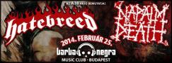 Hatebreed s Napalm Death - Budapestre is elr a kzs Eurpa-turnjuk (2014.02.25.)