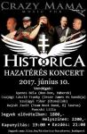 Historica, Hazatrs nagykoncert szombaton - Crazy Mama Music Pub (2017.06.10.)