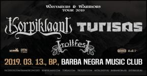 Tavaszi folk metal nnep: A Korpiklaani - Turisas - Trollfest hrmas rkezik mrciusban Budapestre!