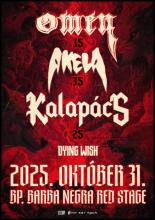 Omen / Akela / Kalapács - hármas jubileumi koncert október 31-én a Barba Negrában, vendég a Dying Wish Omen / Akela / Kalapács - hármas jubileumi koncert október 31-én a Barba Negrában, vendég a Dying Wish