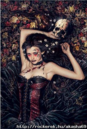 lgpp31284+skull-girl-by-victoria-frances-poster