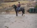 me on my horse after a trip =)