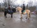 me and my friend on the horses =)