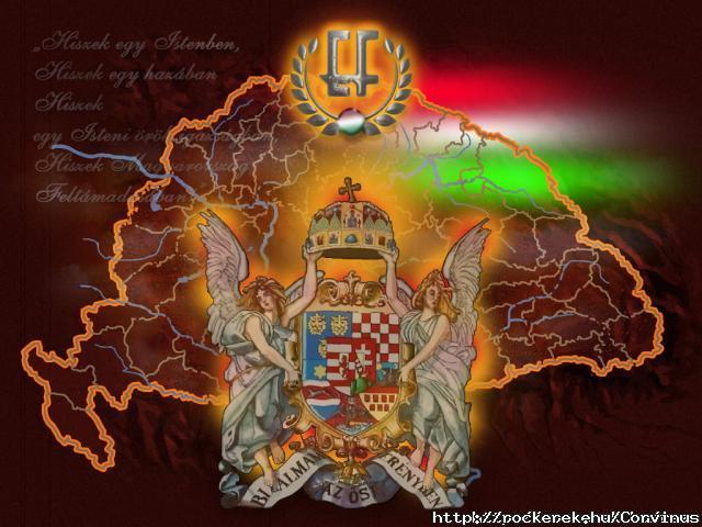 Esksznk a Nemzet magyar Istenre, Piros, fehr, Zlddel rjuk fel az gre, Minden nemes magyar, kinek lelke tiszta, si orszgunkat egytt vesszk vissza.