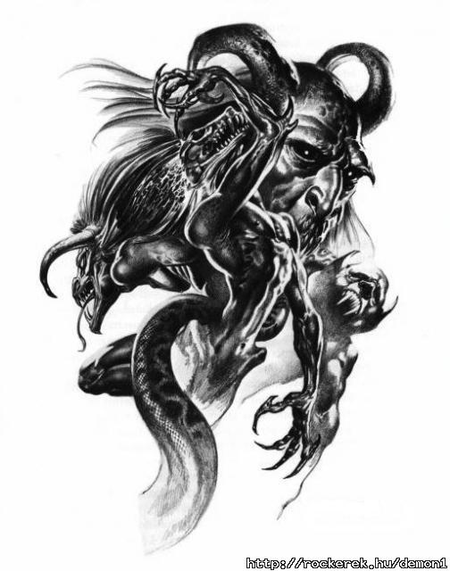Boris Vallejo - Gothic Demon Tattoo