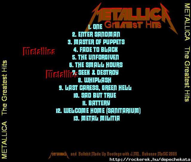 a msik istenek Metallica :)foreveeer