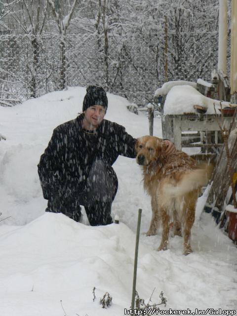 Jan.31.-i nagy havazs Lucky kutyval:)