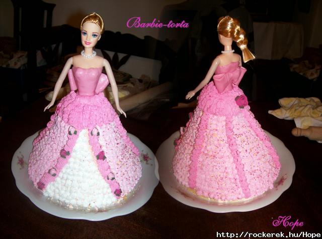 Epres Barbie torta