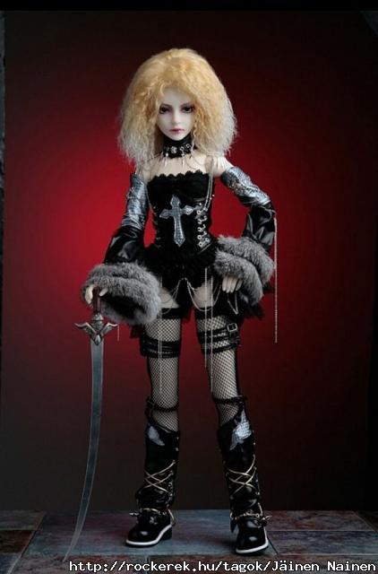blonde gothic doll