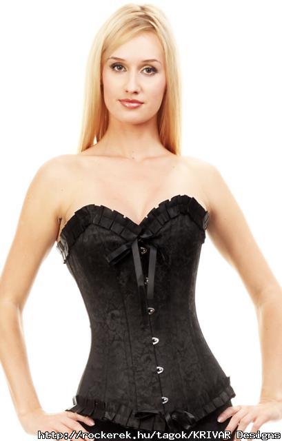 Brocade Overbust Corset - Size: S/M/L