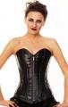 Leather Overbust Corset - Size: S/M/L