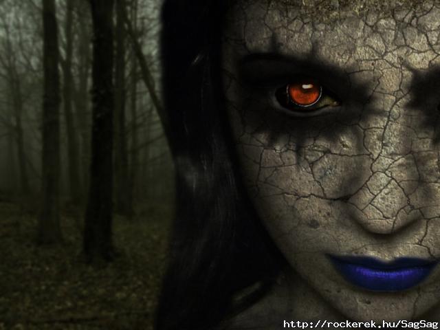 Gothic Girl In The Forest-169783
