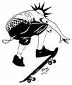 Skateboard punk