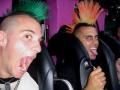 jake and megers in rollercoaster