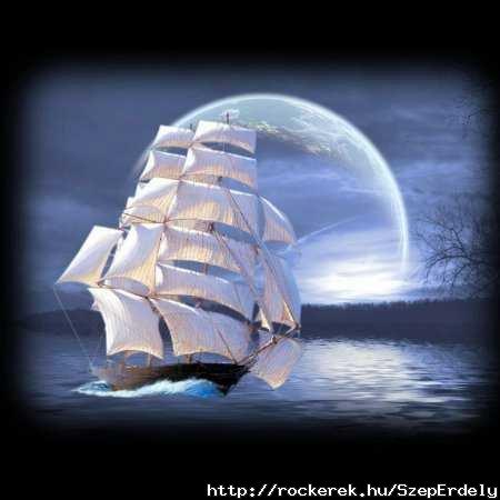 when I feel alone, I sail to the moon and darkness