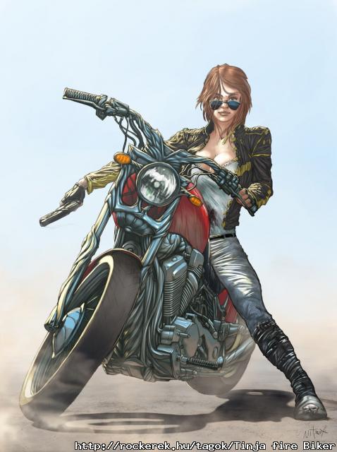 823x1100_14447_Girl_Moto_2d_character_drawing_girl_biker_motorcycle_desert_painting_picture_image_digital_art