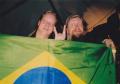 Petri és Janne a brazil zászlóvalXD