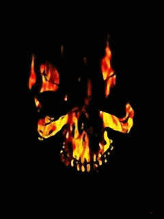 Burning Skull