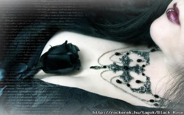 gothic picture black rose. fond d ecran gothique rose noire