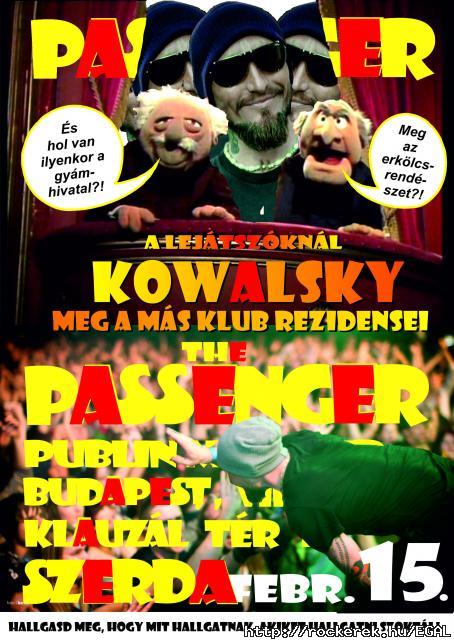 Passenger, Publin Music Pub, BP, Kowa