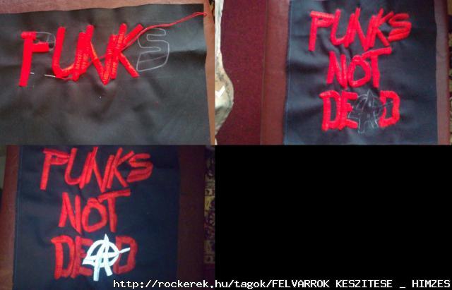 30 x 30 cm Punks Not Dead