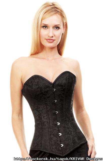 Brocade Overbust Corset - Size: S/M/L