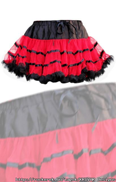 Red Net Skirt - Size: S/M/L