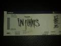 in flames