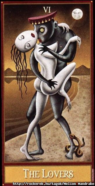 Deviant Moon Tarot- The Lovers