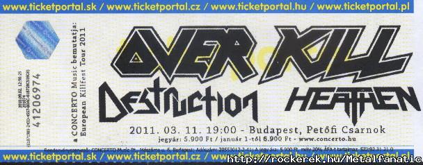 Overkill koncert 2011 03.11!