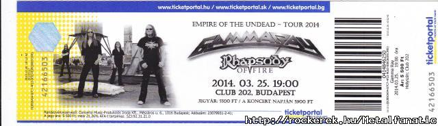 GAMMA RAY - RHAPSODY JEGY