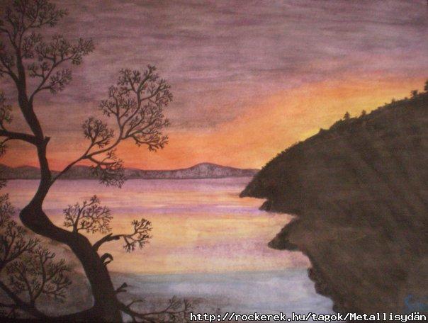 Dark sunset
