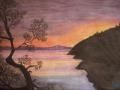 Dark sunset