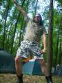 retro party in the forest