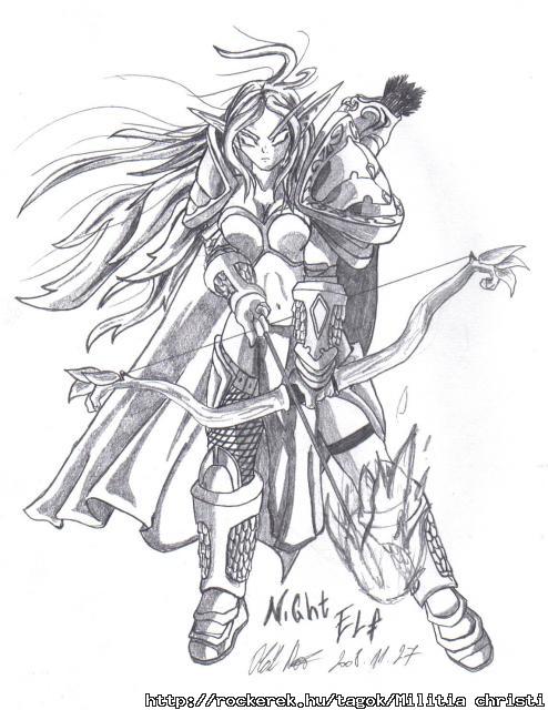 Night elf szintn sajt rajz!!  (msoltam meg picit kombinltam)