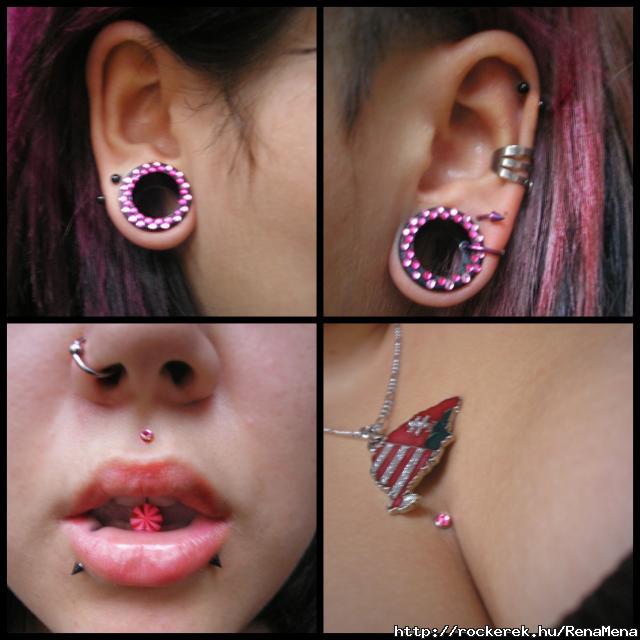 alles.als 2-2 flem( ksbb tgtva) , Nostril, Nyelv, Snake-bite, Microdermal, Helix, Medusa.