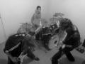 with my band...