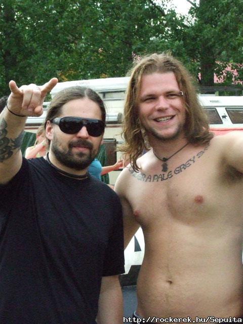 Andreas Kisser-rel a SEPULTURA gitrosval...  (Tokaj, Hegyalja Feszt.)
