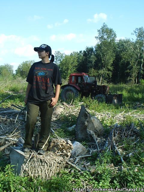 Traktorral pzols :P