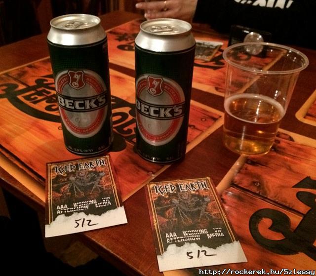 Backstage-ben Iced Earth utn. Vgtelen sr